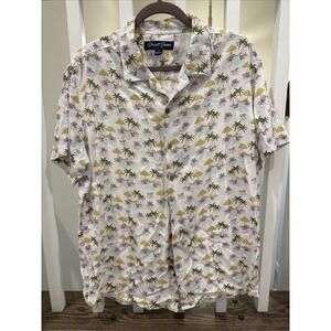 Desert Dunes Living Life Palm Style Print Men's Shirt XL‎ Hawaiian Loose Comfort